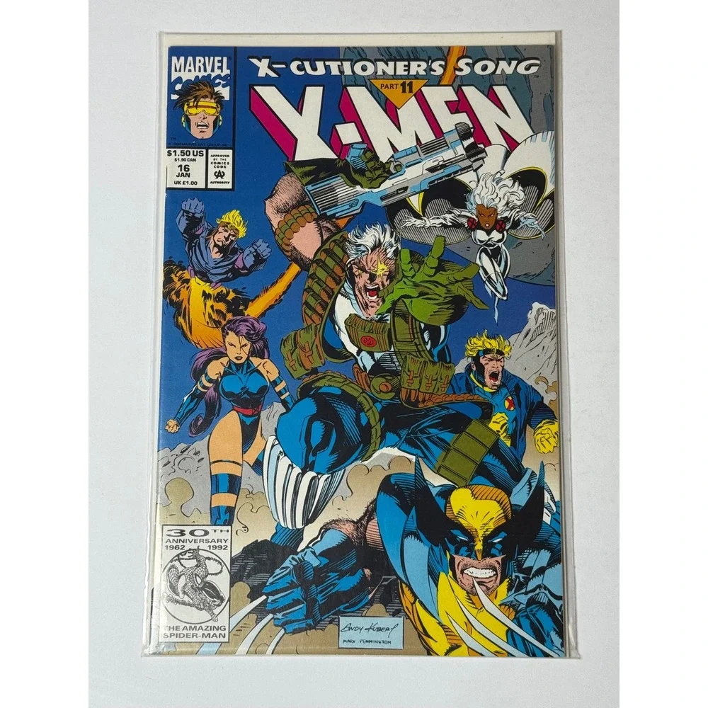 Marvel X-Men 16 Jan 1993 X-Cutioner's Song Part 11 Cable Wolverine Andy Kubert
